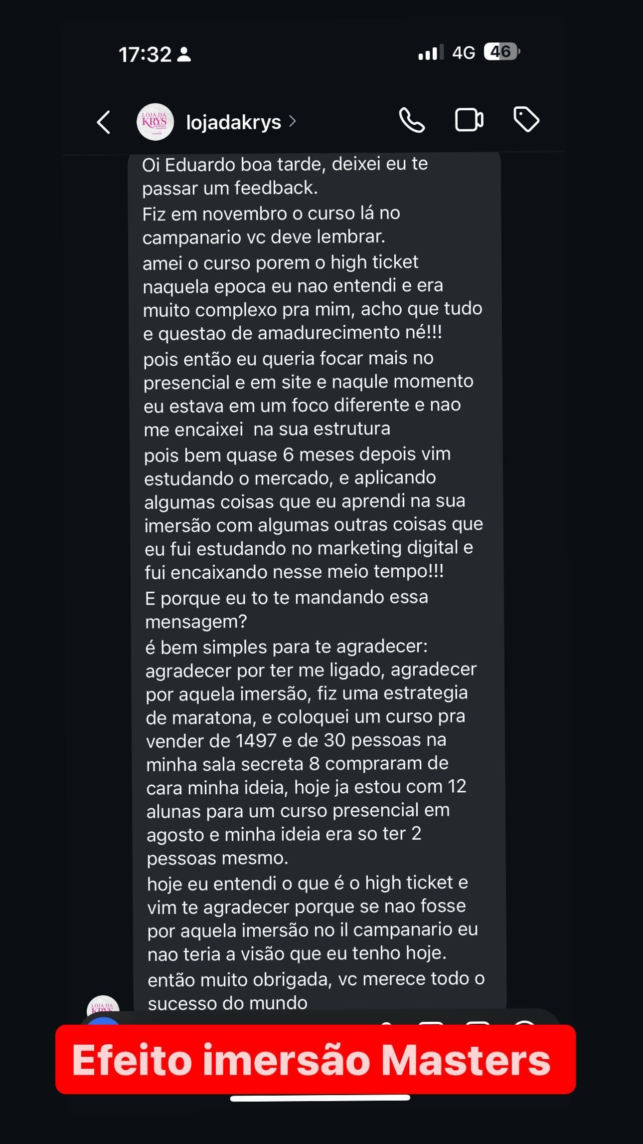 Depoimento de cliente 6
